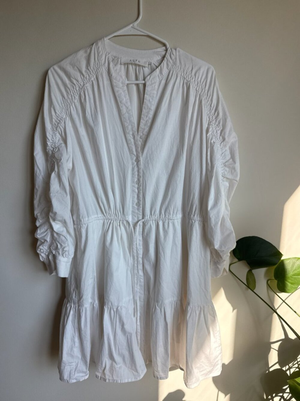 ASTR white mini dress